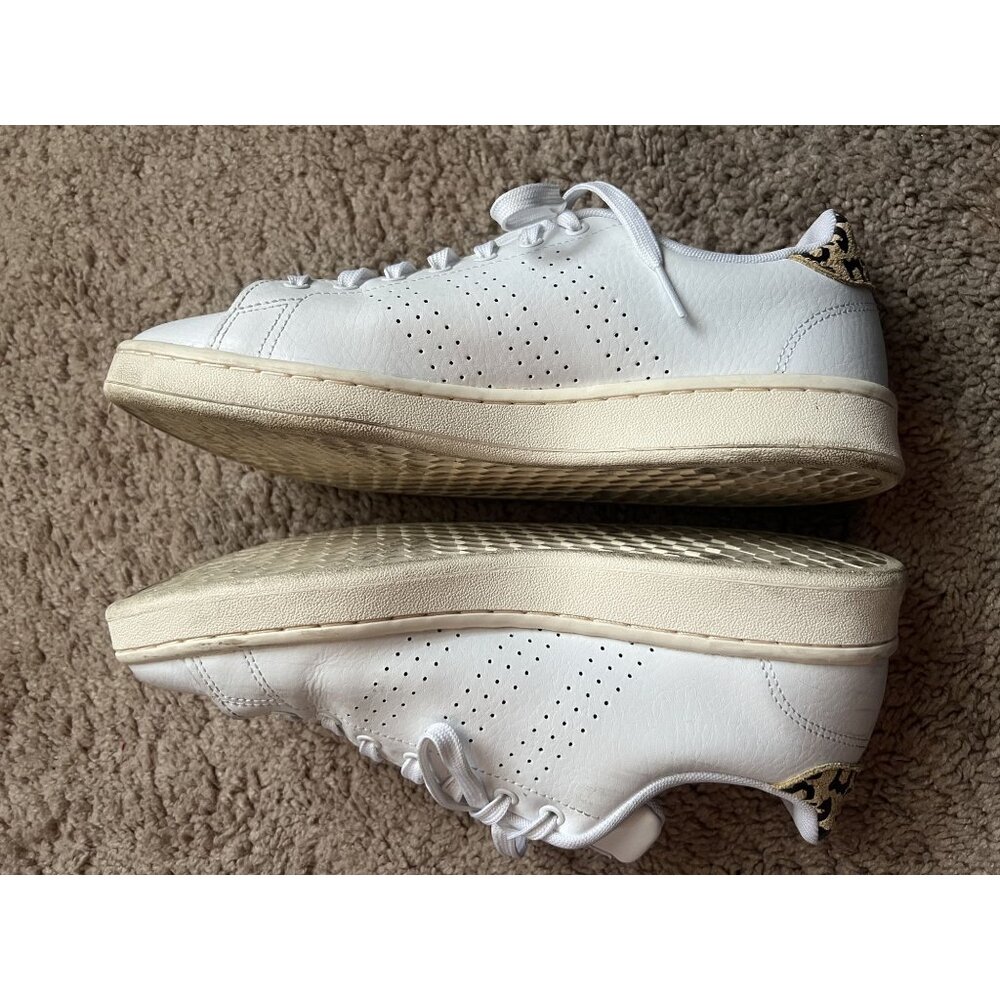 Adidas Women's Advantage Lace Up Sneakers, Tennis Shoes Casual - White.  Size 10 - Picture 8 of 11